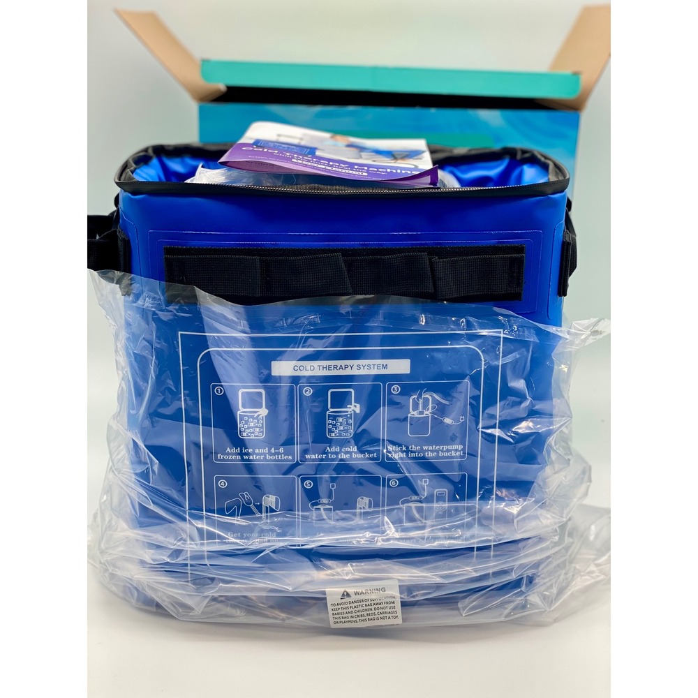 Wheeled Cold Therapy Machine 19 Quart Ice Water Circulation System Universal Pad - Picture 13 of 14